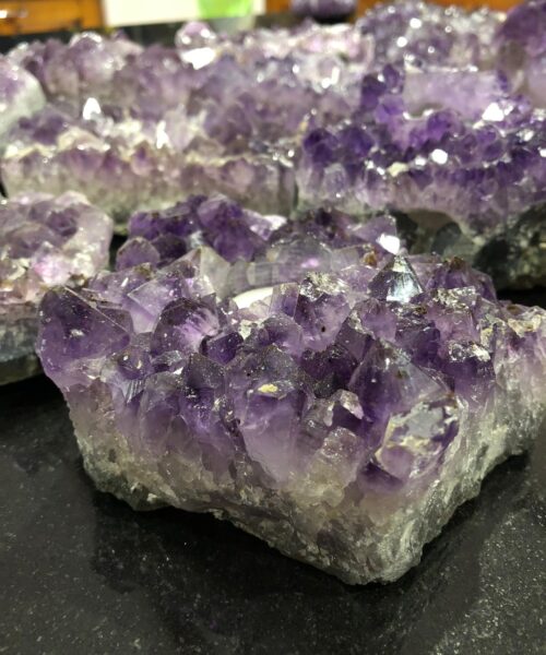 Very Large Premium A Grade Amethyst Cluster Druzy Candle / Tealight Holders - Image 22