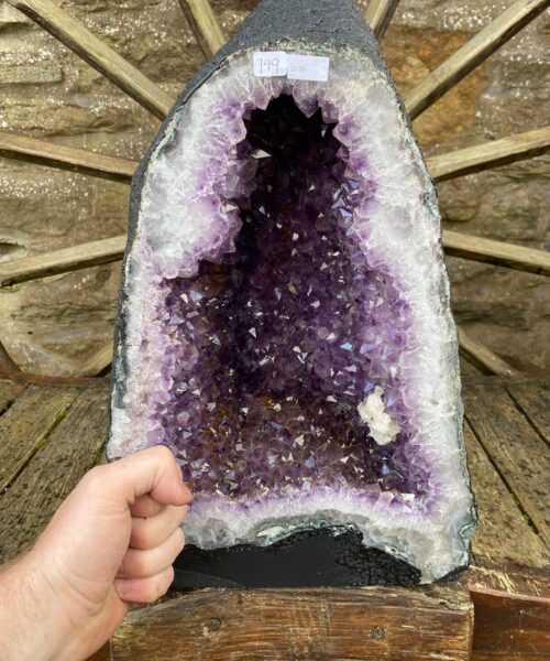 Amethyst Crystal Geode 199 Premium Queen Grade 23.7kg H42xW25xD21cm - Image 4