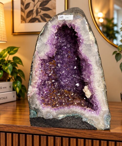 Amethyst Crystal Geode 199 Premium Queen Grade 23.7kg  H42xW25xD21cm