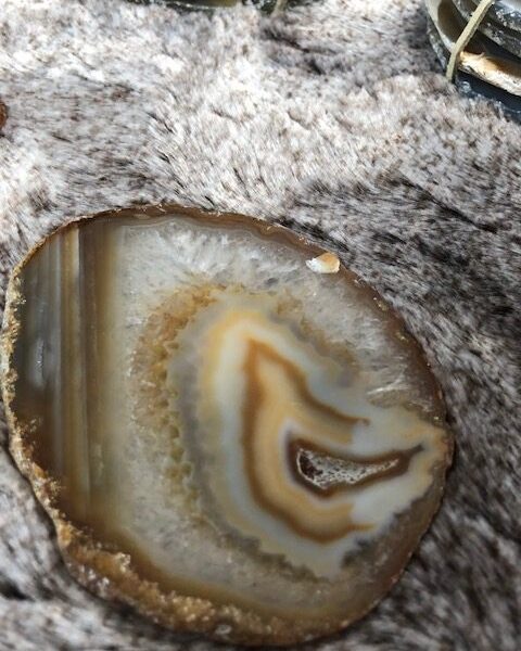 Natural Caramel Agate Microcrystalline Quartz Premium Coasters (set of 4) Gift - Image 10