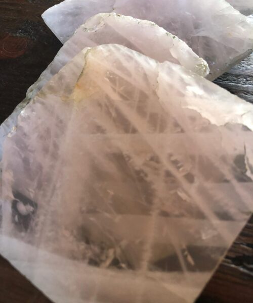 Rose Quartz Premium Coasters Natural Shape Natural Edge (set of 4) - Image 4