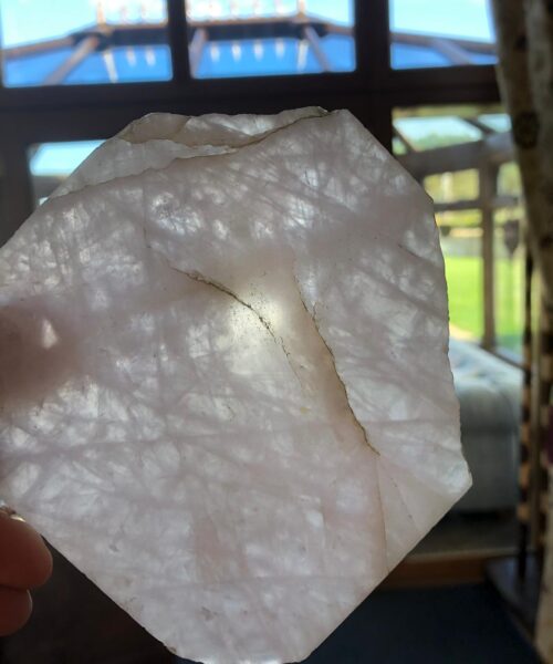 Rose Quartz Premium Coasters Natural Shape Natural Edge (set of 4) - Image 7