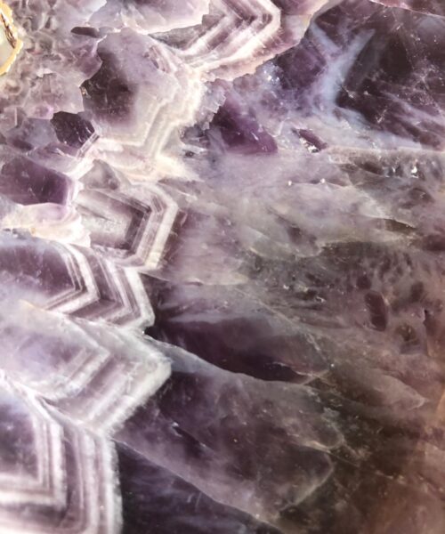 Amethyst Premium Coasters Natural Shape Silver Gilded Edge (set of 4) Gift - Image 14