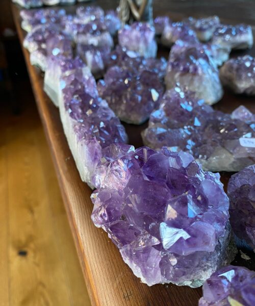 Alternative view of Premium High Grade Amethyst Druzy Cluster Pieces 200g to 300g approx. 8-12cm Picked at Random