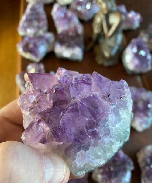 Premium High Grade Amethyst Druzy Cluster Pieces 200g to 300g approx. 8-12cm Picked at Random - Image 8