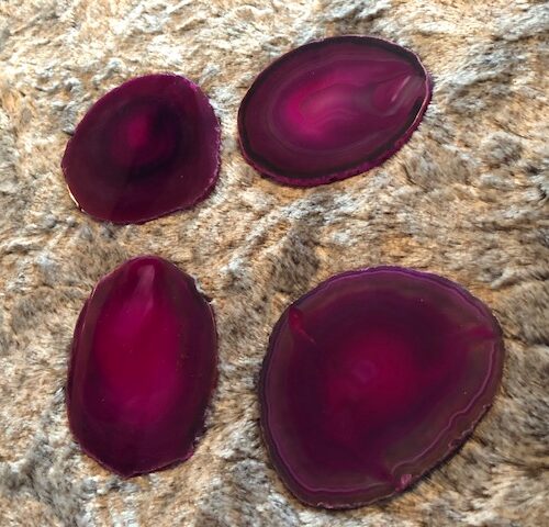 Pink Agate Microcrystalline Quartz Premium Coasters (set of 4) Gift - Image 8