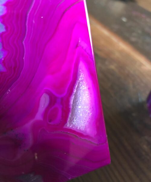 Pink Agate 24ct Gold Edge Microcrystalline Quartz Premium Bookends Ornament Gift - Image 10