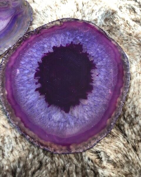 Purple Agate Microcrystalline Quartz Premium Coasters (set of 4) Gift - Image 19