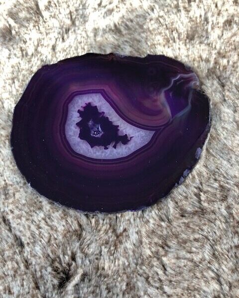 Purple Agate Microcrystalline Quartz Premium Coasters (set of 4) Gift - Image 9