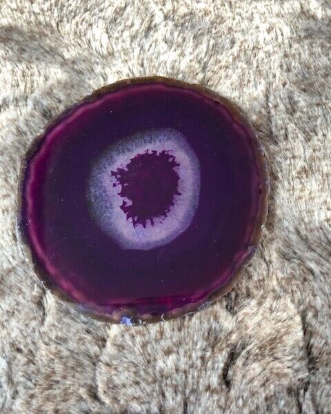 Purple Agate Microcrystalline Quartz Premium Coasters (set of 4) Gift - Image 10