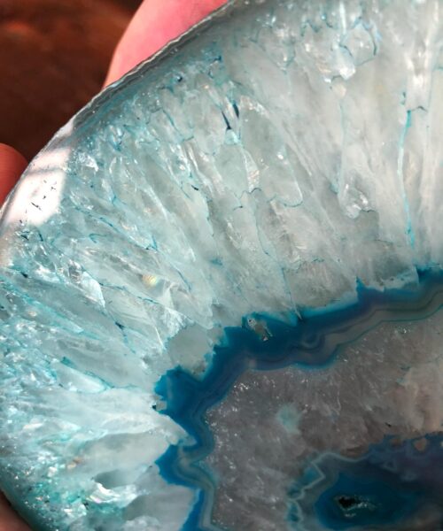 Teal Agate Natural Edge Microcrystalline Quartz Premium Bookends Ornament Gift - Image 6