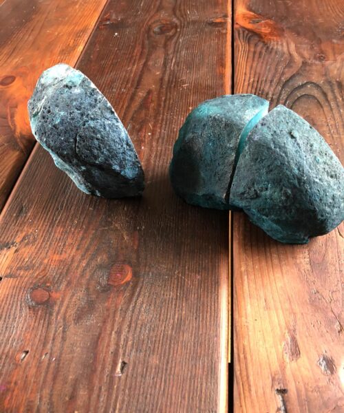 Teal Agate Natural Edge Microcrystalline Quartz Premium Bookends Ornament Gift - Image 9