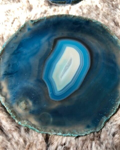 Teal Agate Microcrystalline Quartz Premium Coasters (Set of 4) Gift - Image 16