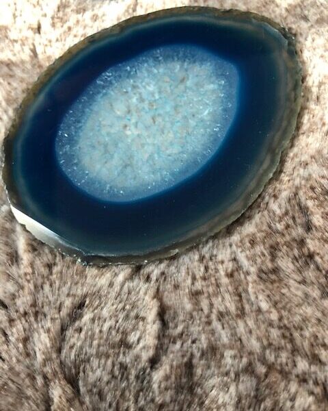 Teal Agate Microcrystalline Quartz Premium Coasters (Set of 4) Gift - Image 9