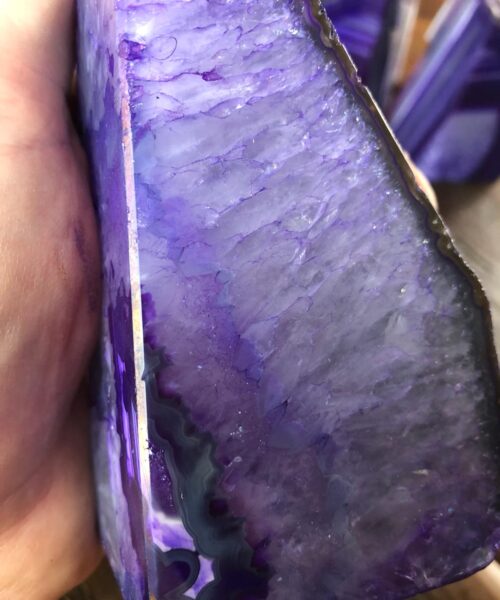 Purple Natural Edge Microcrystalline Quartz Premium Bookends Ornament Gift - Image 8