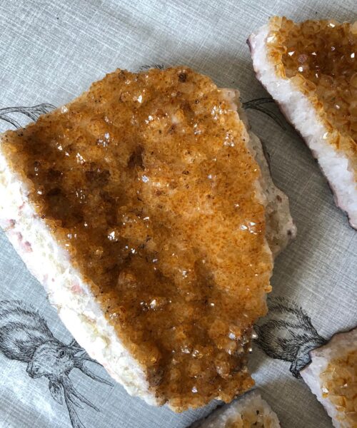 Citrine Druzy Raw Pieces