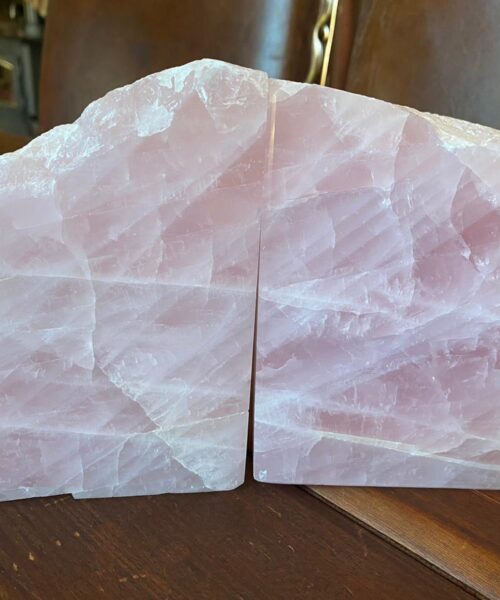 HUGE Heavy Giant High Quality Rose Quartz Pink Crystal Quartz Gemstone Natural Bookends Pair Ornament Gift - Image 11