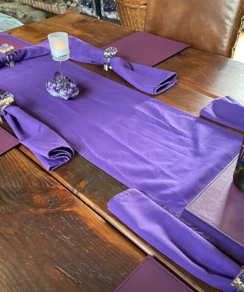 Amethyst - 24ct Gold Gilded Quartz Unique Napkin Rings W7xW5.5xH7cm - Image 14