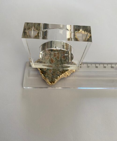 Amethyst - 24ct Gold Gilded Quartz Unique Napkin Rings W7xW5.5xH7cm - Image 4