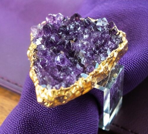 Amethyst Napkin Rings