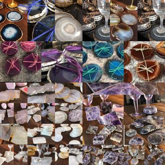 Agate Coasters & Platters