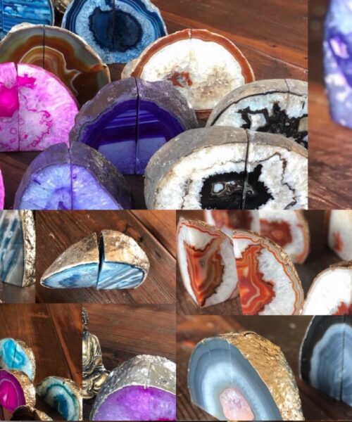 Agate Bookends