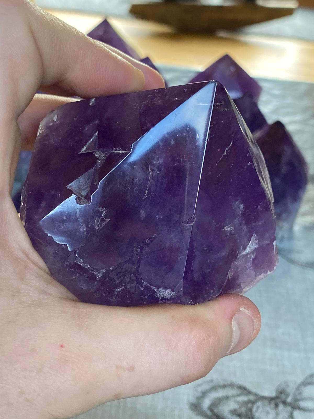 4Kilo Big Cluster of Amethyst Crystals from Bolivia - Mineral Mike