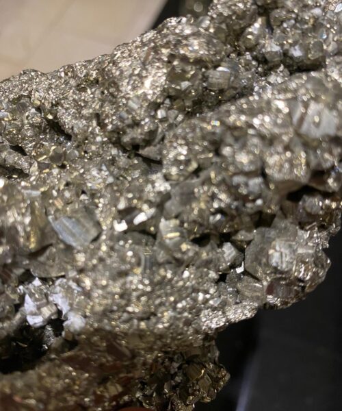 LARGE Pyrite Druzy Piece 3, Premium Grade, High Quality Cluster, Sparkle, Crystal, Gemstone 855g – L12xW9xH9cm