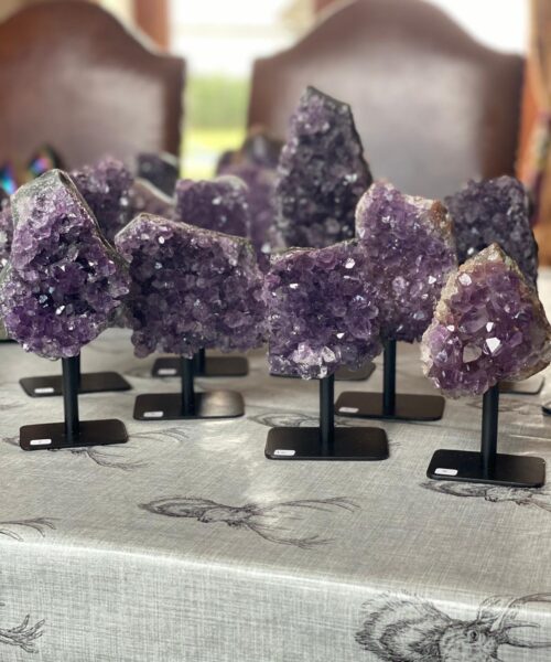 Amethyst Druzy on Iron Base