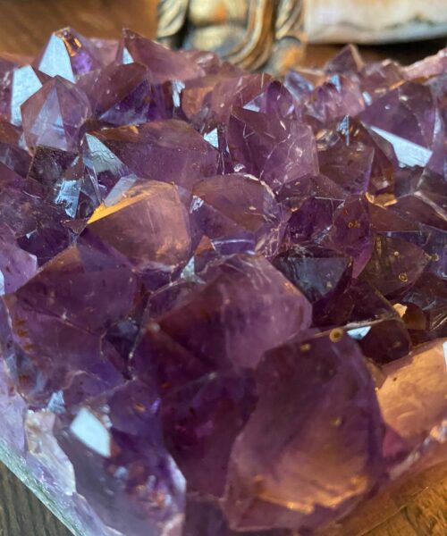 Huge Amethyst Heart 27 Purple Quartz Geode Crystal Gift 1.894kg - H16xW12xD6.5cm - Image 3