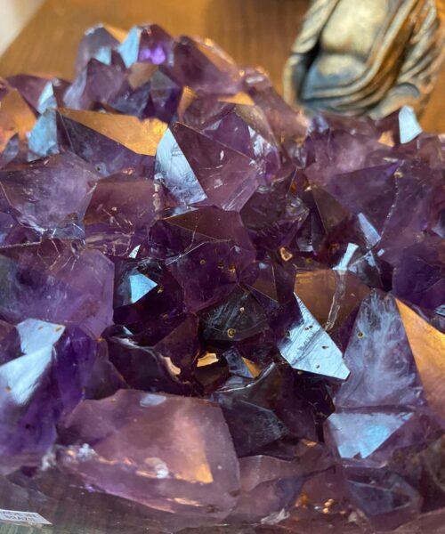 Huge Amethyst Heart 27 Purple Quartz Geode Crystal Gift 1.894kg - H16xW12xD6.5cm - Image 4