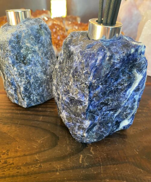 High Quality Sodalite Quartz Blue Crystal Gemstone Reed Diffuser 12cm Height x 9cm Width 1100g - Image 3