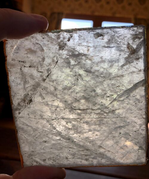 Clear Quartz Premium Coasters Square Shape Gold Gilded Edge (set of 4) - Image 8