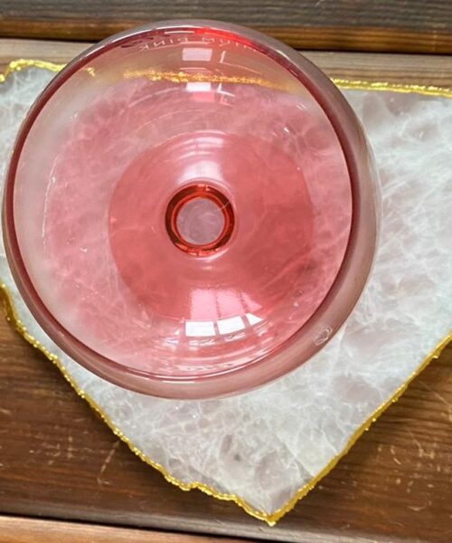 Large Premium Rose Quartz Natural Shape Gold Edge Platter 2 / Cheeseboard / Tray / Sign Board L28xW25xD1cm - 1364g - Image 14