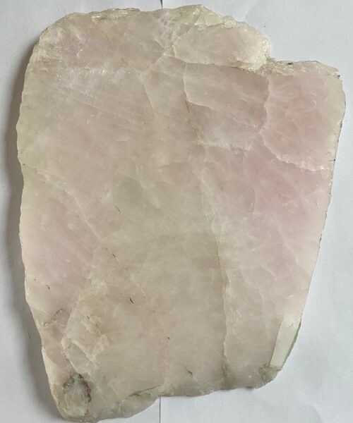 Alternative view of Large Premium Rose Quartz Natural Shape Natural Edge Platter 3 / Cheeseboard / Tray / Sign Board L27xW22xD1cm - 1266g
