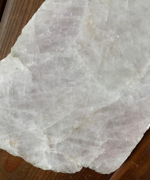 Large Premium Rose Quartz Natural Shape Natural Edge Platter 3 / Cheeseboard / Tray / Sign Board L27xW22xD1cm - 1266g - Image 7