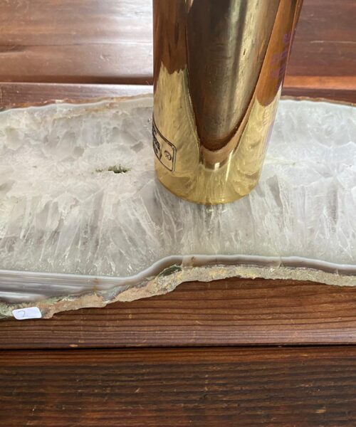 Large Premium White Agate Natural Shape Natural Edge Platter 2 / Cheeseboard / Tray / Sign Board L28xW19xD1cm – 1444g - Image 15
