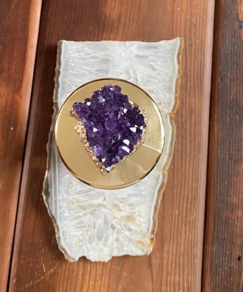 Large Premium White Agate Natural Shape Natural Edge Platter 3 / Cheeseboard / Tray / Sign Board L29xW16xD1cm – 1281g - Image 14