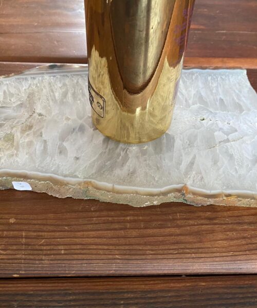 Large Premium White Agate Natural Shape Natural Edge Platter 3 / Cheeseboard / Tray / Sign Board L29xW16xD1cm – 1281g - Image 15