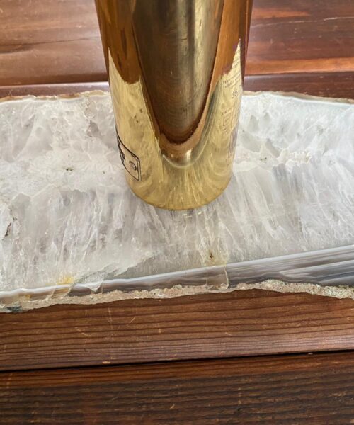 Large Premium White Agate Natural Shape Natural Edge Platter 5 / Cheeseboard / Tray / Sign Board L34xW18xD1cm – 1514g - Image 13