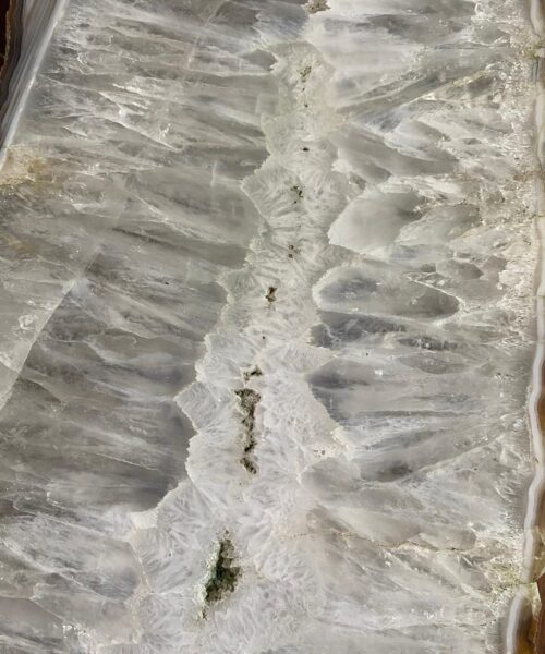 Large Premium White Agate Natural Shape Natural Edge Platter 5 / Cheeseboard / Tray / Sign Board L34xW18xD1cm – 1514g - Image 5