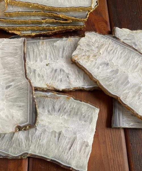 White Agate Natural Edge