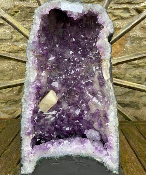 Alternative view of Amethyst Crystal Geode 490 Premium Queen Grade 18.14kg – H41xW24xD21cm