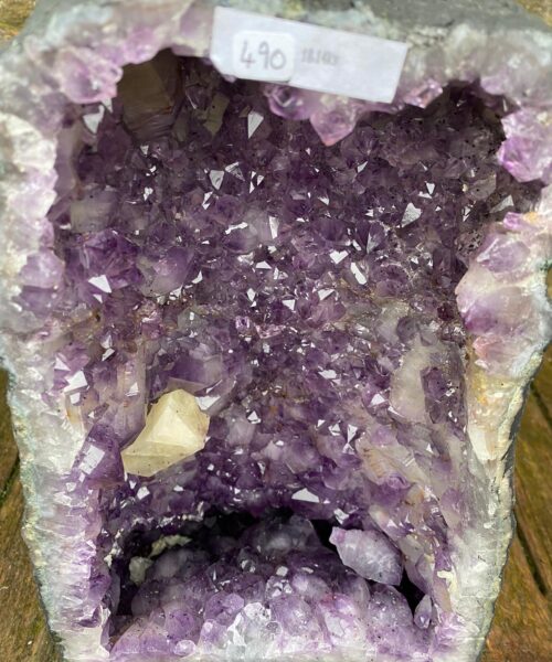 Amethyst Crystal Geode 490 Premium Queen Grade 18.14kg – H41xW24xD21cm - Image 5