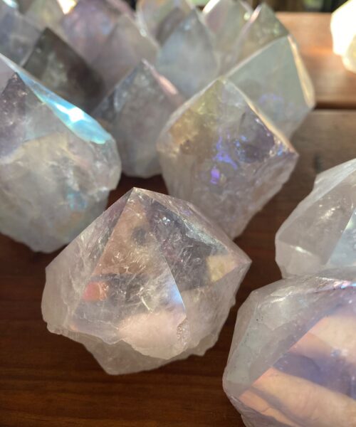 Premium Angel Aura Crystal Clear Quartz Point Tower approx. 100g-200g - H8 x W7cm Picked at Random - Image 23