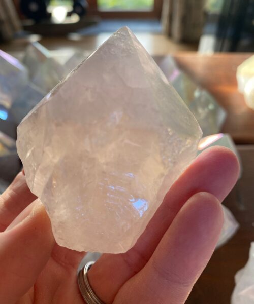 Premium Angel Aura Crystal Clear Quartz Point Tower approx. 100g-200g - H8 x W7cm Picked at Random - Image 20