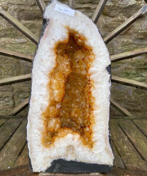 Alternative view of Citrine Geode 247 Crystal Cluster Druzy Premium Grade 16.87kg H38xW20xD18cm