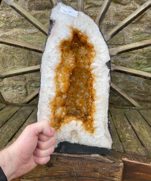 Citrine Geode 247 Crystal Cluster Druzy Premium Grade 16.87kg H38xW20xD18cm - Image 3