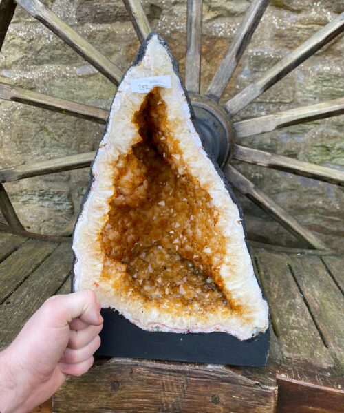 Alternative view of Citrine Geode 252 Crystal Cluster Druzy Premium Grade 18.37kg H38xW25xD22cm