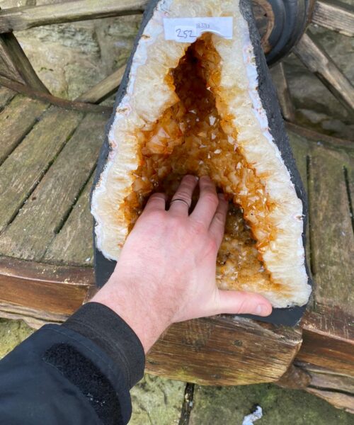 Citrine Geode 252 Crystal Cluster Druzy Premium Grade 18.37kg H38xW25xD22cm - Image 4